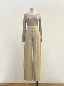 Pleated Pants - Nude